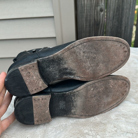 Frye Black Ankle Boots with Zipper Size 9 - Picture 7 of 9